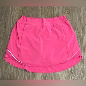 Lululemon Hotty Hot High-Rise Skirt, Sonic Pink. Built in shorts. Sz 12